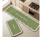 Alfombra de cocina antideslizante, alfombras absorbentes para pasillo, alfombra de área larga, Felpudo de entrada para baño, decoración, Tapis de cocina 40x60cm 1pc  Velvet marrón