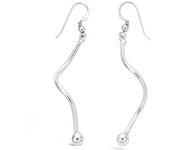 Les Trésors De Lily [G5575] - Boucles Argent 'Chorégraphie' argenté (rhodié) - 50x4 mm plata