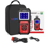 Herramienta de diagnóstico del escáner OBD de todos los sistemas KONNWEI KW460 con combinación de batería de 11 funciones especiales, negro