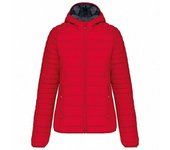Chaqueta acolchada ligera con capucha Kariban para mujer / mujer 12 UK blanco