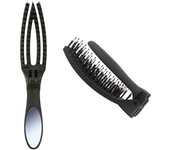Olivia Garden On The Go Smooth & Style Cepillo compacto para el cabello con espejo