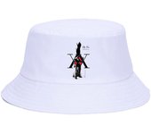 Sombrero de cazador de Anime japonés de los 90 para mujer, gorro de cubo de Panamá Unisex, diseño plano Harajuku Kawaii Killua, divertido sombrero para el sol Hisoka One Size