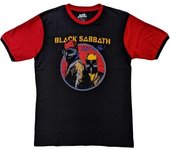 Black Sabbath Camiseta unisex para adultos Never Say Die L negro/naranja