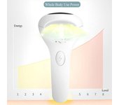 Instrumento de depilación IPL, herramienta de afeitado, depiladora, depiladora, 900.000 destellos, permanente, sin dolor US Plug blanco