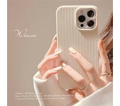 Funda de teléfono con textura trenzada para Iphone 14, 11, 12, 13 Pro Max, X, Xs, Xr, funda trasera con patrón de punto de silicona líquida For iPhone 14Pro Max