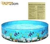 Piscina redonda al aire libre para juegos acuáticos para niños 122x25cm