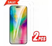 2 protectores de pantalla de vidrio templado HD para iPhone 16 Pro Max, iPhone 16 Plus, iPhone 16 Pro Max 5G 2024 iphone 11 puro