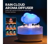 Humidificador de aire Zen Raindrops, difusor de aceites esenciales, USB, pulverizador ultrasónico de escritorio, 2025 EU Adapter blanco