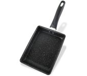 Antiadherente huevo panqueque caldero inducción wok sartén sartén cocina sartenes Black bakelite handle-S