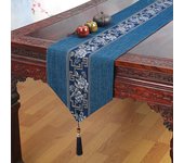 Nueva bandera para mesa de comedor de estilo chino, tapete para té impermeable, mantel de tela para mesa de té Zen, tapete para mesa de té, bandera para armario de TV 33*80cm