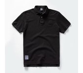 Polos de verano para hombre, camisas de algodón, manga corta con letras bordadas, emblema, camisa sencilla para hombre, talla M-3XL BP13206 M negro