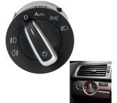 Para Golf Jetta MK5 MK6 GTI Passat B6 B7 CC Touran Tiguan interruptores de lámpara interruptor de faro antiniebla perilla de luz