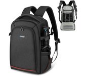 PULUZ PU5015B Mochila para cámara Bolsa impermeable para cámara Estuche para cámara de gran capacidad con computadora portátil negro