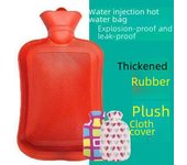 Bonita bolsa de agua caliente portátil, grande y pequeña, para calentar las manos, calmar el vientre y aliviar el dolor.. Ideal para estudiantes. Medium 26.5*14.5cm 1000ml