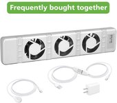 Accesorios de refrigeración Ventilador de radiador Ventilador de radiador Blanco 100-240V Calentador de ventilador de bajo consumo automático Hogar de bajo ruido