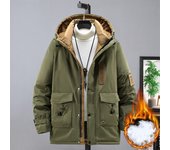 Parkas de carga de invierno para hombre, chaquetas gruesas y cálidas, abrigos de talla grande, chaquetas de invierno informales a la moda 10XL
