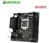MAXSUN Full Nueva placa base Challenger H510ITX Intel 10 11 LGA1200 DDR4 Ranuras de memoria Rams M.2 SATA3.0 Placa base para escritorio gris