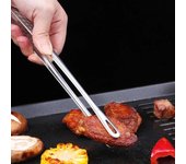 Pinzas para alimentos Pinzas para barbacoa de acero inoxidable Pinzas para servir carne, ensaladas, pinzas Pinzas largas para cocinar en la parrilla de barbacoa Utensilios de cocina
