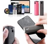 Limpiador de pantalla de teléfono 2 en 1, herramienta para quitar el polvo de la pantalla del teléfono móvil, paño de microfibra, pantalla limpia