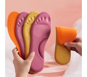 NO.8 Mantener caliente Calefacción Temperatura constante Plantilla Suave Zapatos deportivos de invierno para plantillas Hombre Mujer Botas Pad Suela Unisex Cuidado de los pies 35-36 rojo rosa