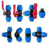 1 Uds. Conector neumático de núcleo de plástico metálico con mango, espiga para manguera, acoplador, agua, aceite, aire, Gas, combustible 20mm coupling