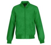 Chaqueta bomber ligera con capucha para hombre B&C Trooper L naranja/verde