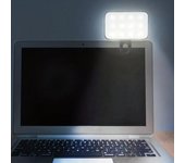 Luz LED portátil para selfies, recargable, 3 modos de brillo ajustable, con clip para teléfono, computadora portátil, tableta, reuniones y maquillaje.