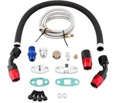 Kit de brida adaptadora de conexión AN10 para línea de retorno de aceite turbo para T3 T4 GT35 T70 T66