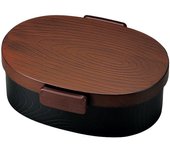 Bento pequeño Tatsumiya de grano de madera compacto Tochi grande de grano de madera compacto 52907