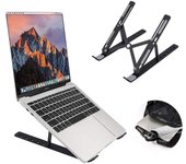 Soporte para portátil para MacBook Pro, soporte plegable para tableta de aleación de aluminio, soporte para portátil para Notebook 1PC plata