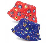 Sombrero de pescador reversible para niños Paw Patrol One Size rojo/azul marino