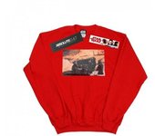 Star Wars Mens Christmas Tree Jawas Sweatshirt L rojo