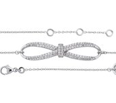 Altesse [R5734] - Bracelet argent artisanal 'Sissi' blanc argenté - 40x10 mm blanco