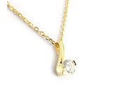 Altesse [H3361] - Collier Plaqué Or 'Câlin' 2 tons blanc oro