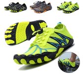 Hombres Mujeres Zapatos Acuáticos Playa Zapatos De Agua Descalzos Sandalias De Natación De Secado Rápido Drenaje Upstream Zapatillas De Deporte Para Fitness Yoga Buceo Surf Camping Correr 36 negro