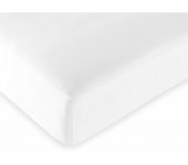 Drap housse toutes dimensions 100% Coton/57 fils/cm² - Blanc - 90 x 190 cm