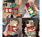 Funda de silicona BS-13 Feliz Navidad para iPhone 15 14 Xiaomi POCO M6 F6 Redmi Note 13 12 13C 8 9 Samsung S24 S23 S22 S21 FE Pro Plus Ultra Samsung S9 Plus ébano