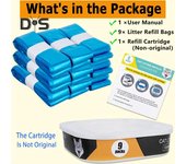 Bolsas de basura para bebé, bolsas de repuesto para cubo de pañales, Material PE absorbente de olores, bolsas de basura para pañales de gran capacidad, 8 Uds. 8pcs