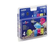 Cartuchos de tinta de color Brother LC1000 multipack