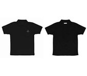 Camisa polo bordada Love Kanan Matsuura negra talla L ¡En vivo! ¡Brillo Solar!!