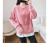 Tops elegantes para lactancia posparto: Algodón puro, manga larga, ideal para primavera y otoño, ideal para mamás. XXXL