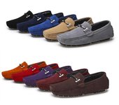 Mocasines para hombre, zapatos casuales sin cordones, mocasines de piel para hombre, zapatos cálidos de invierno para hombre, mocasines de cuero genuino, gamuza de vaca, planos de lujo 38