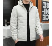 Chaqueta de algodón con capucha para hombre Ropa de algodón Otoño e invierno Ropa de abrigo informal para hombre Ropa de algodón para hombre XXXXXL negro