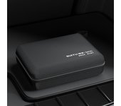 Bolsa de almacenamiento para aspiradora de coche de EVA PU, bolsa de almacenamiento rígida para coche, cargador de auriculares, cable de datos black