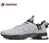 Baasploa, zapatillas de correr profesionales para hombre, zapatillas ligeras de diseñador de malla, zapatillas de tenis con cordones para deportes al aire libre para hombre 41 azul