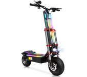 Patinete eléctrico TIFGALOP K8, neumáticos de carretera de 12 pulgadas, motor dual de 60 V y 6000 W, absorción de impactos hidráulica de tres barras, batería de 60 V y 38 Ah