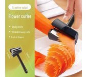 Cuchillo multifuncional de acero inoxidable para cortar ensalada de verduras y rábanos - Cuchillo para trinchar con diseño creativo 16CM Roller 63G