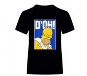 Camiseta Simpsons D´oh Unisex Adulto XXL negro