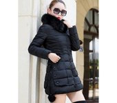 Ropa acolchada de algodón para invierno, abrigo largo con capucha para reparación del cuerpo, chaqueta acolchada para mujer, abrigo grueso XXXL rojo