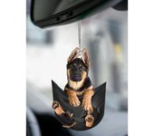 Colgante de coche, adorno Interior práctico, colgante con forma de Mini cachorro, juguete para regalo, accesorios de decoración para coche